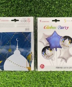 SET DE GLOBOS METÁLICO DE MUBARALE 1UND (5PCS)