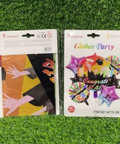 SET DE GLOBOS METÁLICO DE CONGRATS 1UND (5PCS)