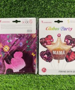 SET DE GLOBOS METÁLICO DE CORONA MAMÁ 1UND (5PCS)