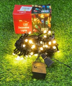 LUCES LED NAVIDEÑA DE HEXÁGONA 100 LED AMARILLA 1UND