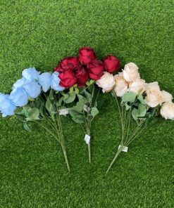RAMO DE FLOR ARTIFICIAL DE ROSA 1UND