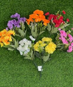 RAMO DE FLOR ARTIFICIAL DE CLAVEL 1UND