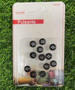SET DE BOTONES DE NEGRO 1.0CM 1UND (12PCS)