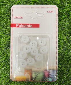 SET DE BOTONES BLANCO 1.2CM 1UND (10PCS)