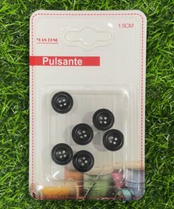 SET DE BOTONES DE NEGRO 1.5CM 1UND (6PCS)