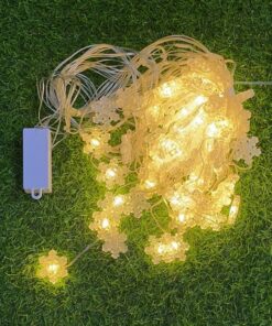 LUZ NAVIDEÑA DE CORTINA DE COPO NIEVE 80 LED 1UND