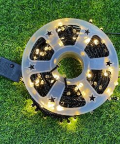 LUZ NAVIDEÑA EN CARRETE LED HEXÁGONO 1UND