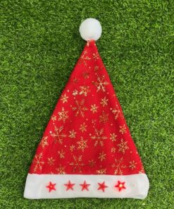 GORRO NAVIDEÑO CON LUCES Y DISEÑO 1UND