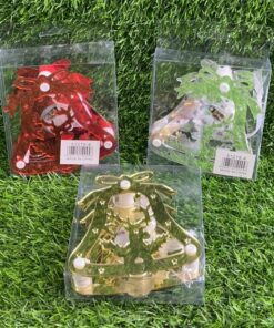 DECORACIÓN NAVIDEÑA DE CAMPANA CON LUZ 1UND