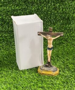 ADORNO CERÁMICA DE JESÚS EN CRUZ PEQ. 1UND