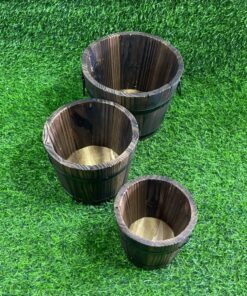 SET DE CAJA MADERA DE CÍRCULO 1UND (3PCS)