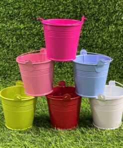 BALDE DE COLOR LISO 8*7*6CM 1UND
