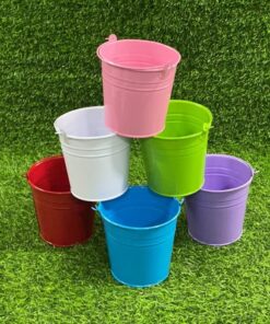 BALDE DE COLOR LISO 12*11.5*9CM 1UND