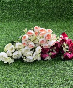 RAMO DE FLOR ARTIFICIAL DE CAMELIA 1UND