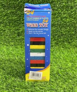 WISS TOYS JENGA DE PALO DE COLORES 1UND