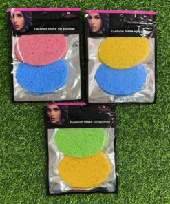 SET DE ESPONJA PARA DESMAQUILLAR DE ÓVALO 1UND (2PCS)
