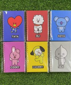 CUADERNO CUADRICULADO DE BTS 14.5X21CM 1UND