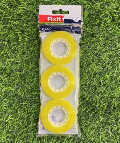CINTA ADHESIVA AMARLLA TRANSPARENTE 12MM*35M 1UND (3PCS)