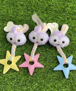 JUGUETE PARA MASCOTA DE CONEJO Y ESTRELLA 1UND