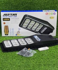 LÁMPARA SOLAR DE JORTAN 400W 1UND +1 SOPORTE TUBO