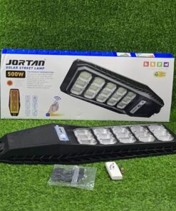LÁMPARA SOLAR DE JORTAN 500W 1UND +1 SOPORTE TUBO