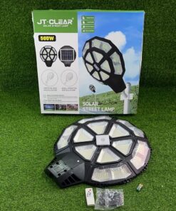 LÁMPARA SOLAR DE JT-CLEAR 500W 1UND +1 SOPORTE TUBO