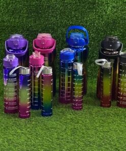 SET DE BOTELLA DE AGUA COLORES BRILLANTES 3IN1 1UND (3PCS)