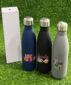 TERMO DE COLOR LISO CON FRASE 500ML 1UND