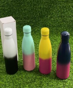 TERMO DE 2 COLOR CON DISEÑO DE BOTELLA 500ML 1UND