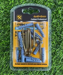 TORNILLOS CON TACOS 4X40+6MM 1UND