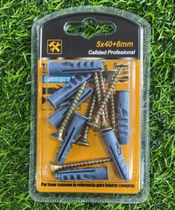 TORNILLOS CON TACOS 5X40+8MM 1UND