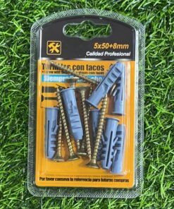 TORNILLOS CON TACOS 5X50+8MM 1UND