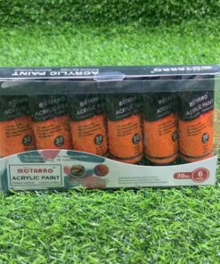PINTURA ACRÍLICA COLOR NARANJA 30ML 1UND (6PCS)