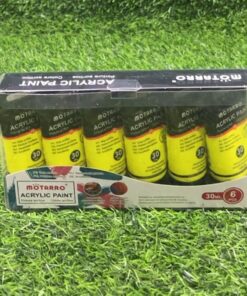 PINTURA ACRÍLICA COLOR AMARILLA FLUORESCENTE 30ML 1UND (6PCS)