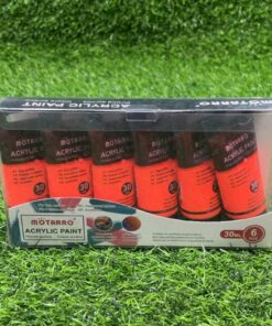 PINTURA ACRÍLICA COLOR NARANJA FLUORESCENTE 30ML 1UND (6PCS)