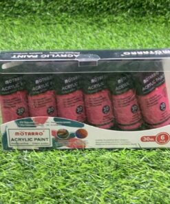 PINTURA ACRÍLICA COLOR ROJO METALIZADO 30ML 1UND (6PCS)