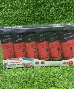 PINTURA ACRÍLICA COLOR ROJO 75ML 1UND (6PCS)