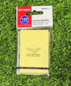 NOTA STICKER COLOR AMARILLA CLARO 76X51MM 1UND (100SHEETS)