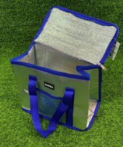 BOLSA TÉRMICA CON BORDE DE COLOR LISO CL603-2 1UND