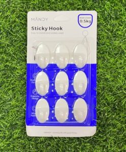 GANCHO ADHESIVO PARA COLGAR 1UND (9PCS)