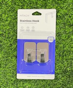 GANCHO ADHESIVO STAINLESS 1UND (2PCS)