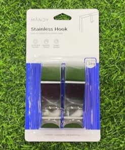 GANCHO ADHESIVO STAINLESS 1UND (2PCS)