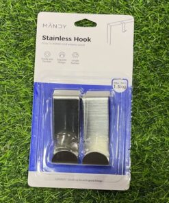 GANCHO ADHESIVO STAINLESS 1UND (2PCS)