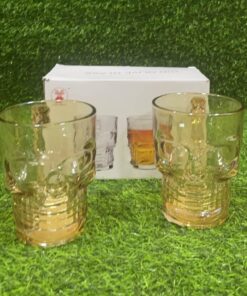SET DE JARRA DE CALAVERA DORADO 1UND (2PCS)
