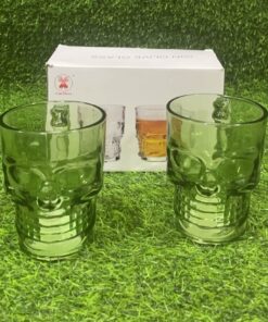 SET DE JARRA DE CALAVERA VERDE 1UND (2PCS)