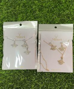 JUEGO DE CADENA CON ARETES DE PLANETA 1UND
