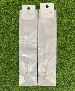 CADENA DE HOJA CON PERLA 1UND