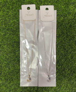CADENA DE LUNA Y ESTRELLA CON OJO DE GATO 1UND