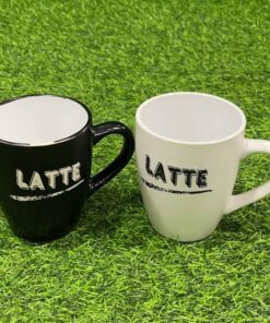 JARRA CERÁMICA COLO LISA CON LETRA LATTE 1UND