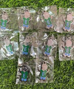 CHARM DE ACERO DISEÑO NIÑO Y LETRA ¨E¨ 1UND (10PCS)